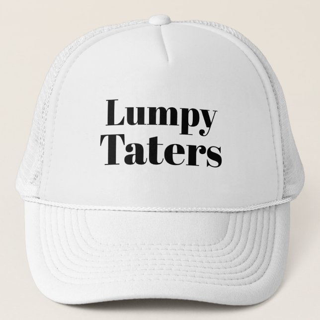 Lustiger LOL Neuheits-Baseball KLUMPIGES TATERS Truckerkappe (Vorderseite)