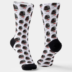 Lustiger Los geht's! zum Spaziergang Pekingese-Hun Socken