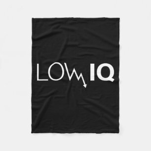 Lustiger Low-IQ-Witz Sarkastischer Humor Meme Dumm Fleecedecke