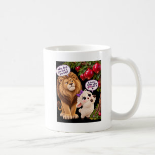 Lustiger Löwe & Lamm Granatapfel-Tasse – Sie wähle Kaffeetasse