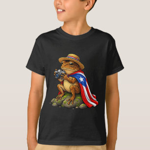 Lustiger Lustiger Coqui-Frosch Puerto Rico T-Shirt