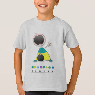 Lustiger lustiger KinderBowling des Bowlings- T-Shirt