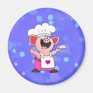 Lustiger lustiger Piggy Koch T des Magnet