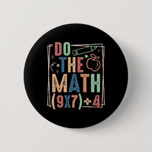 Lustiger Mach die Mathe 67 Meme Sechs Sieben Junge Button