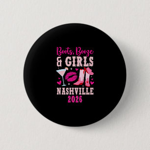 Lustiger Mädchenausflug nach Nashville 2026 Mädche Button