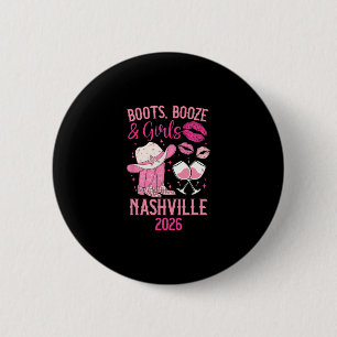 Lustiger Mädchenausflug nach Nashville 2026 Mädche Button