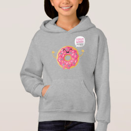 Lustiger Mädchenhoodie-ist lila Krapfen-Sorge Hoodie