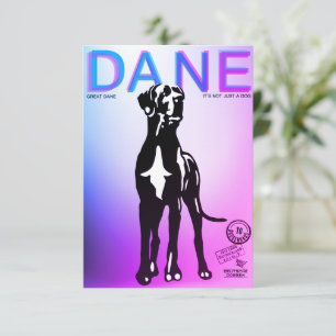 Lustiger Magazincover-Stil, anpassbar für Hunde-Li Dankeskarte