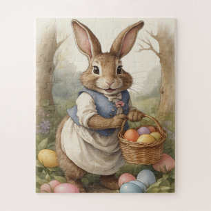 Lustiger Magischer Osterhase Eierjagd auf der Wies