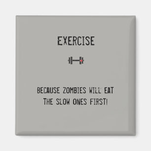 Lustiger Magnet für Fitnessliebhaber!