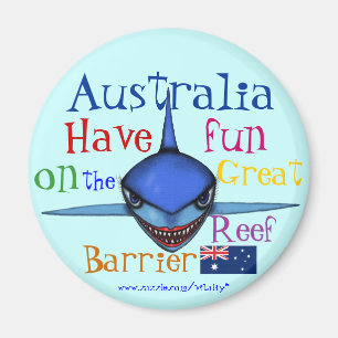 Lustiger Magnet Haifisch Australiens Great Barrier