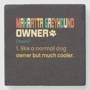 Lustiger Mahratta Greyhound Vintage Retro Hund Mam Steinuntersetzer