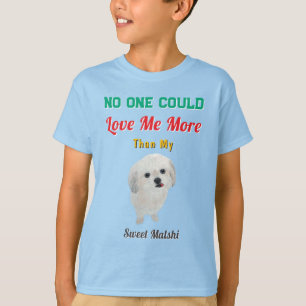 Lustiger Malshi-Welpen-Liebe T-Shirt