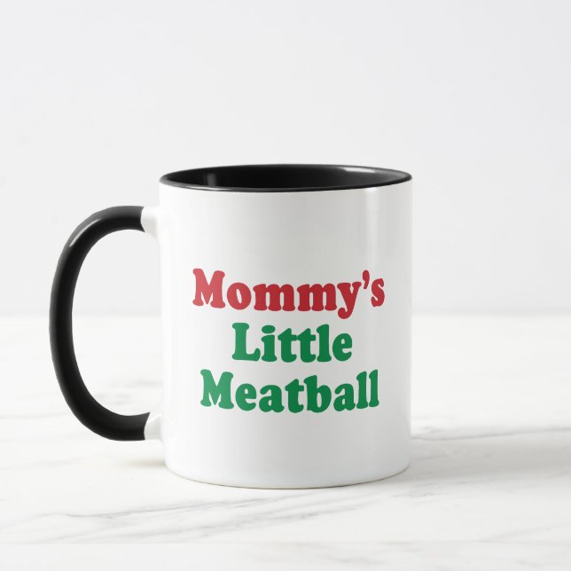 Lustiger Mamis kleiner Fleischklops Tasse (Links)