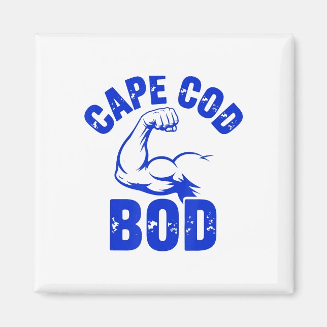 Lustiger Männer Cape Cod Bod Machusetts Sommer Str Magnet (Vorne)