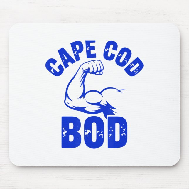 Lustiger Männer Cape Cod Bod Machusetts Sommer Str Mousepad (Vorne)