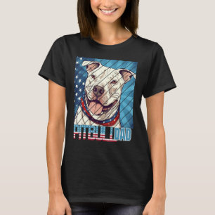 Lustiger Männer Pit bull pitbul Papa Für Männer T-Shirt