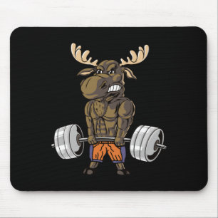 Lustiger Männer Regierungsbehörde Aufzug Elch Mousepad