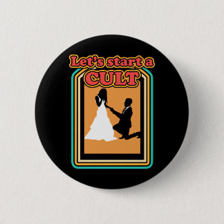 Lustiger Männer-Start Kult Verheiratet Hochzeit Br Button