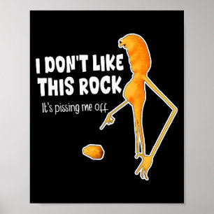 Lustiger Marcus der Wurm Meme Ich mag diesen Rock Poster
