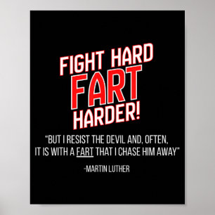Lustiger Martin Luther Reformation Zitat Poster