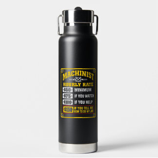 Lustiger Maschinist Stundensatz Sarkastisches Gesc Trinkflasche
