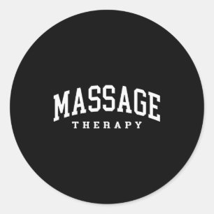 Lustiger Masseur Muskeltherapie lustig Runder Aufkleber