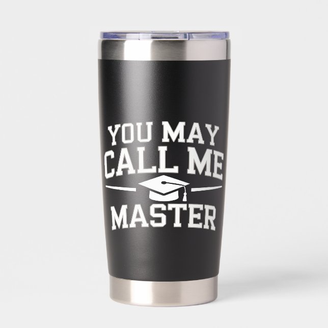 Lustiger Master-Abschluss MBA-Ausbildung Abschluss Thermobecher (Vorderseite)