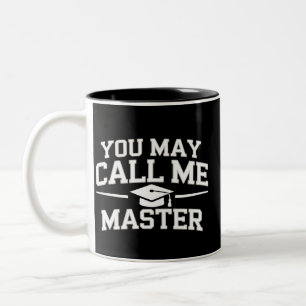 Lustiger Master-Abschluss MBA-Ausbildung Abschluss Zweifarbige Tasse