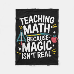 Lustiger Mathe-Lehrer Algebra-Fan Zurück zur Schul Fleecedecke