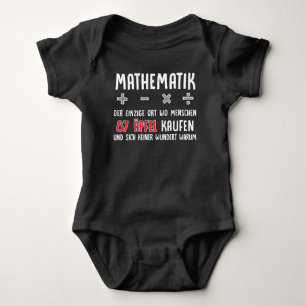 Lustiger Mathe Nerd Spruch Mathematik Schule Baby Strampler