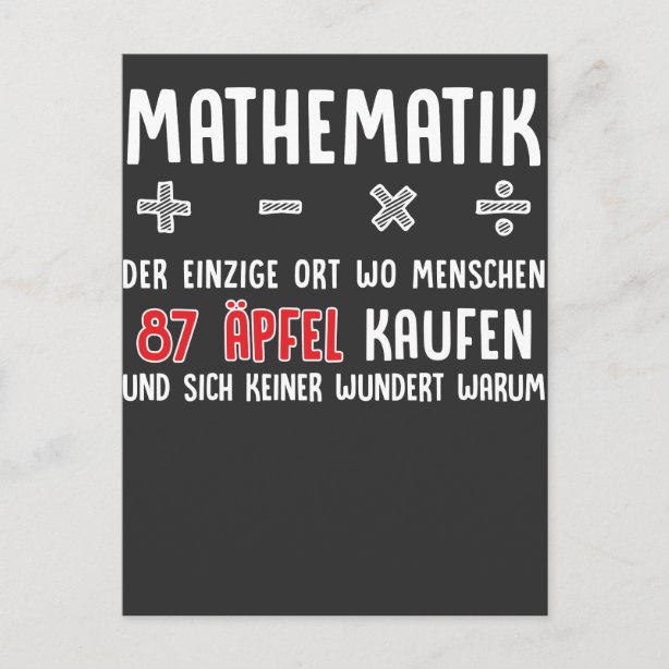 Lustig Mathe Lehrer Postkarten Zazzle.ch