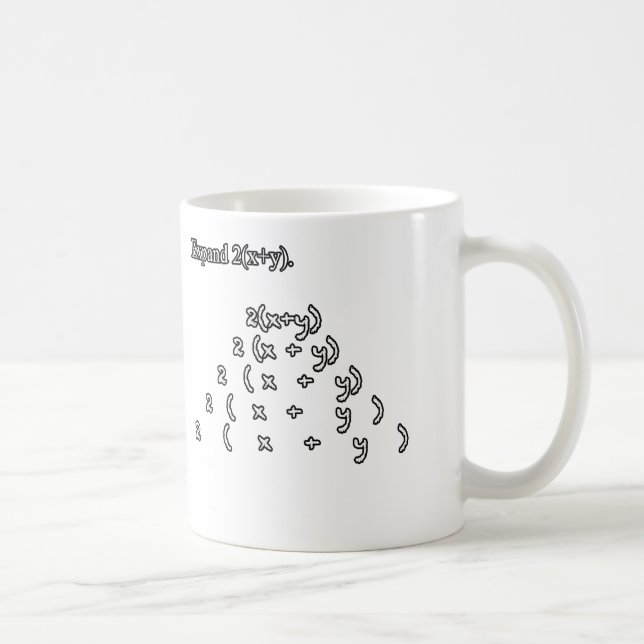 Lustiger Mathe-Prüfungswitztest erweitern Kaffeetasse (Rechts)