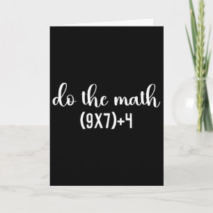 Lustiger Mathe-Test, mach den Mathelehrer, 67 Meme Karte