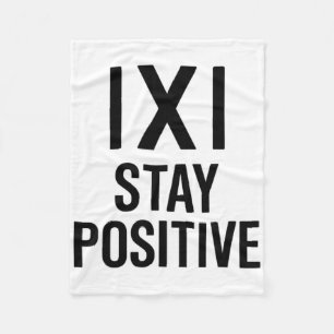 Lustiger Mathe-Witz Positiver Humor Spruch Bleib P Fleecedecke