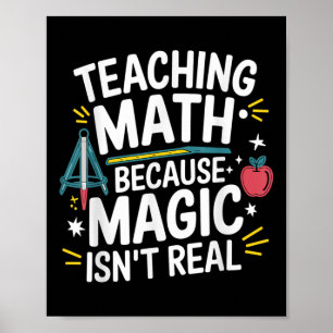 Lustiger Mathelehrer Algebra-Fan Zurück zur Schule Poster