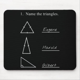 Lustiger Mathematik-Lehrer Name Die Dreiecke Witz Mousepad