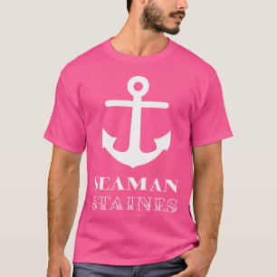 Lustiger Matrose Naval Seemann Staines Anker T-Shirt