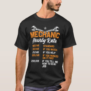 Lustiger Mechaniker Stundensatz Arbeitslohn Auto-G T-Shirt