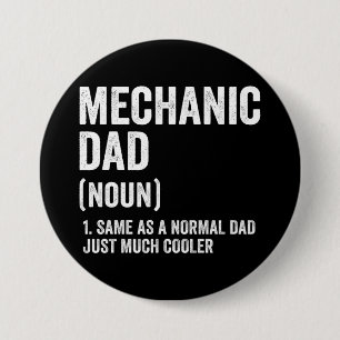 Lustiger Mechaniker-Vater Button
