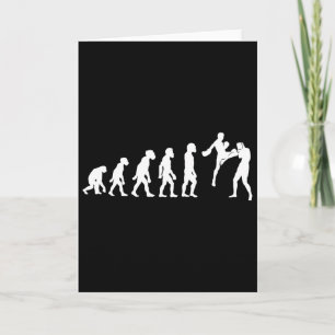 Lustiger Mensch Muay Thai Evolution Kickboxen Mma Karte