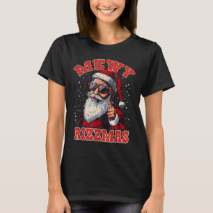 Lustiger Mewy Rizzmas Weihnachtsmann Mewing Rizz M T-Shirt