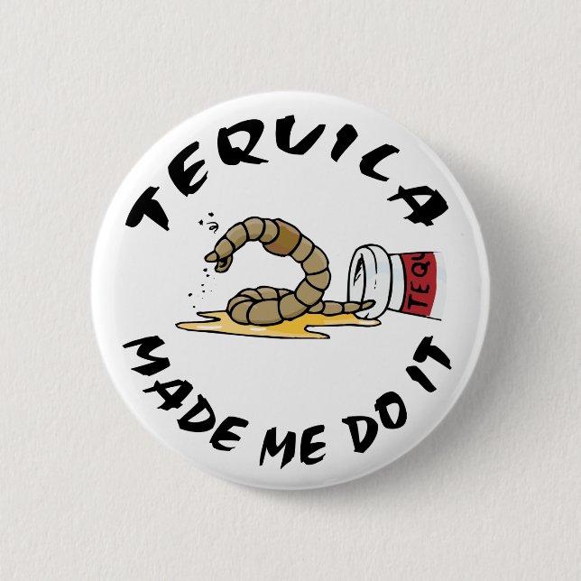 Lustiger mexikanischer Tequila Button (Vorderseite)