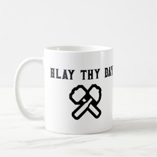 lustiger mittelalterlicher Becher Kaffeetasse