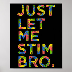 Lustiger Monat des Bewusstseins für Autismus, lass Poster