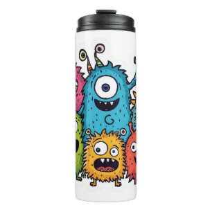 Lustiger Monster-Bundle-Thermalbecher Thermosbecher