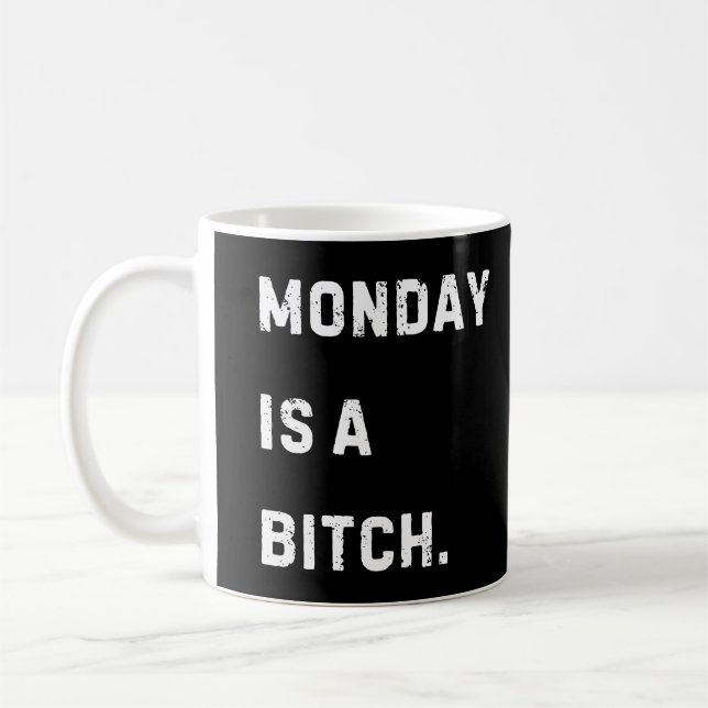 Lustiger Montag‑Kaffeebecher Kaffeetasse (Links)