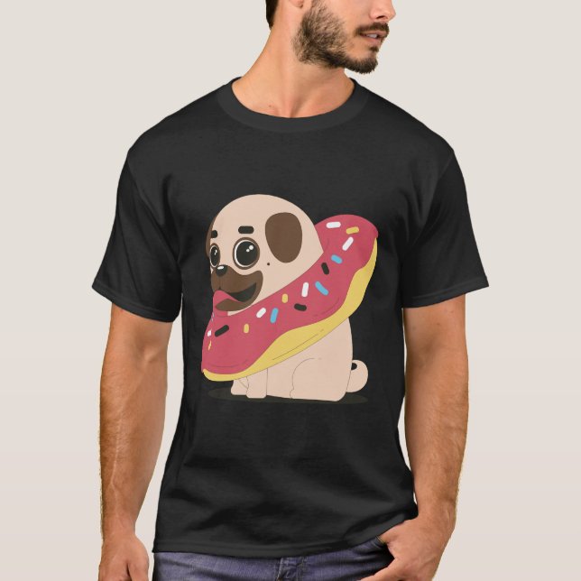 Lustiger Mops Klassiker  154 T-Shirt (Vorderseite)