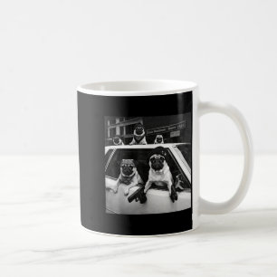 Lustiger Mops-Meme Mops-Gangster-Hund Straßenstil Kaffeetasse