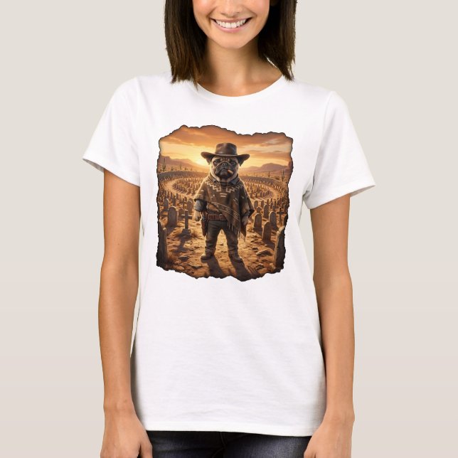 Lustiger Mops T-Shirt (Vorderseite)